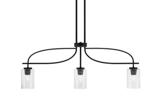 Toltec Lighting - 3936-MB-3002 - Three Light Island Pendant - Cavella - Matte Black
