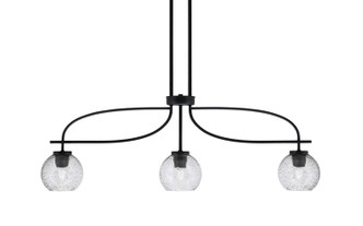 Toltec Lighting - 3936-MB-4102 - Three Light Island Pendant - Cavella - Matte Black