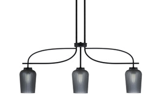 Toltec Lighting - 3936-MB-4252 - Three Light Island Pendant - Cavella - Matte Black