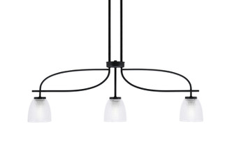 Toltec Lighting - 3936-MB-500 - Three Light Island Pendant - Cavella - Matte Black