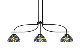 Toltec Lighting - 3936-MB-9955 - Three Light Island Pendant - Cavella - Matte Black