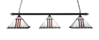 Toltec Lighting - 403-BC-958 - Three Light Bar - Square - Black Copper