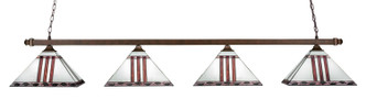 Toltec Lighting - 404-BRZ-958 - Four Light Bar - Square - Bronze