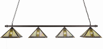 Toltec Lighting - 404-BRZ-986 - Four Light Bar - Square - Bronze