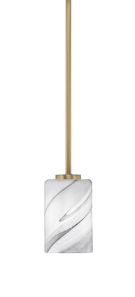 Toltec Lighting - 4501-NAB-3009 - One Light Mini Pendant - Atlas - New Age Brass