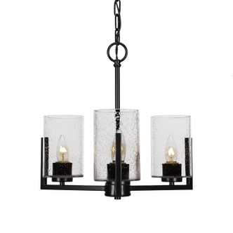 Toltec Lighting - 4503-MB-300 - Three Light Chandelier - Atlas - Matte Black