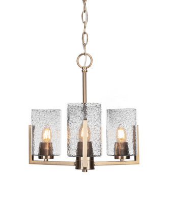 Toltec Lighting - 4503-NAB-3002 - Three Light Chandelier - Atlas - New Age Brass