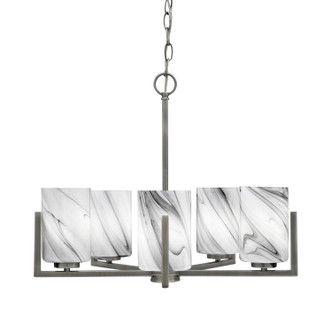 Toltec Lighting - 4505-GP-3009 - Five Light Chandelier - Atlas - Graphite