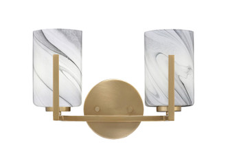 Toltec Lighting - 4512-NAB-3009 - Two Light Bath Bar - Atlas - New Age Brass