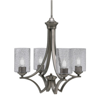 Toltec Lighting - 564-GP-3002 - Four Light Chandelier - Zilo - Graphite