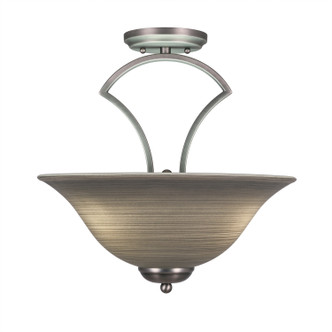Toltec Lighting - 565-GP-602 - Three Light Semi-Flush - Any - Graphite