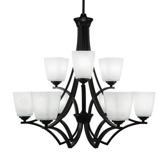 Toltec Lighting - 569-MB-460 - Nine Light Chandelier - Zilo - Matte Black