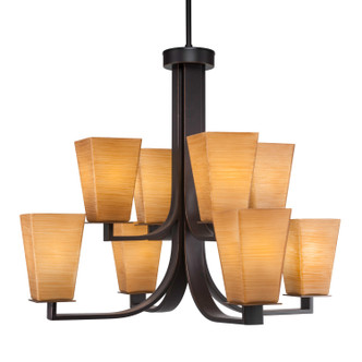 Toltec Lighting - 578-DG-670 - Eight Light Chandelier - Apollo - Dark Granite