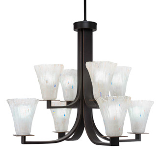 Toltec Lighting - 578-DG-721 - Eight Light Chandelier - Apollo - Dark Granite