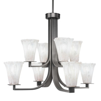 Toltec Lighting - 578-GP-729 - Eight Light Chandelier - Apollo - Graphite