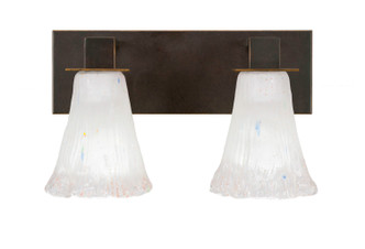 Toltec Lighting - 582-DG-721 - Two Light Bath Bar - Apollo - Dark Granite