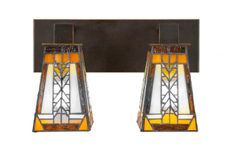 Toltec Lighting - 582-DG-9864 - Two Light Bath Bar - Apollo - Dark Granite