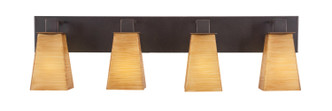 Toltec Lighting - 584-DG-670 - Four Light Bath Bar - Apollo - Dark Granite