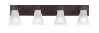 Toltec Lighting - 584-DG-721 - Four Light Bath Bar - Apollo - Dark Granite