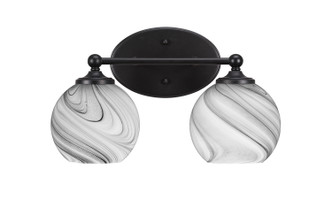 Toltec Lighting - 5912-MB-4109 - Two Light Bath Bar - Capri - Matte Black