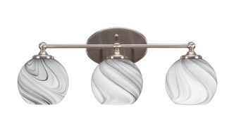 Toltec Lighting - 5913-BN-4109 - Three Light Bath Bar - Capri - Brushed Nickel