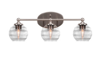 Toltec Lighting - 5913-BN-5110 - Three Light Bath Bar - Capri - Brushed Nickel