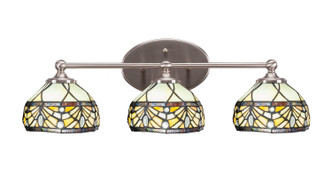 Toltec Lighting - 5913-BN-9485 - Three Light Bath Bar - Capri - Brushed Nickel