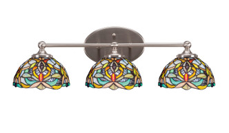 Toltec Lighting - 5913-BN-9905 - Three Light Bath Bar - Capri - Brushed Nickel
