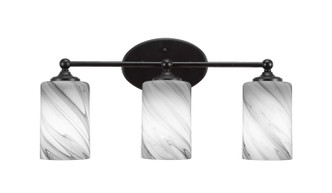 Toltec Lighting - 5913-MB-3009 - Three Light Bath Bar - Capri - Matte Black