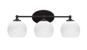 Toltec Lighting - 5913-MB-4101 - Three Light Bath Bar - Capri - Matte Black