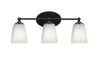 Toltec Lighting - 5913-MB-460 - Three Light Bath Bar - Capri - Matte Black