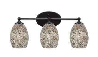 Toltec Lighting - 5913-MB-5054 - Three Light Bath Bar - Capri - Matte Black