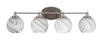 Toltec Lighting - 5914-BN-4109 - Four Light Bath Bar - Capri - Brushed Nickel