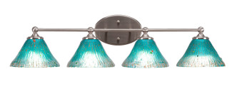 Toltec Lighting - 5914-BN-458 - Four Light Bath Bar - Capri - Brushed Nickel