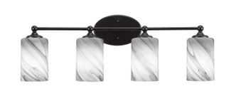 Toltec Lighting - 5914-MB-3009 - Four Light Bath Bar - Capri - Matte Black