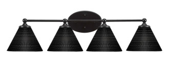 Toltec Lighting - 5914-MB-4059 - Four Light Bath Bar - Capri - Matte Black