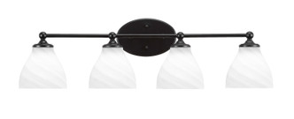 Toltec Lighting - 5914-MB-4761 - Four Light Bath Bar - Capri - Matte Black