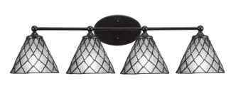Toltec Lighting - 5914-MB-9185 - Four Light Bath Bar - Capri - Matte Black