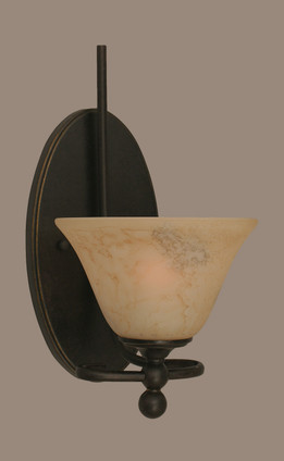 Toltec Lighting - 591-DG-508 - One Light Wall Sconce - Capri - Dark Granite