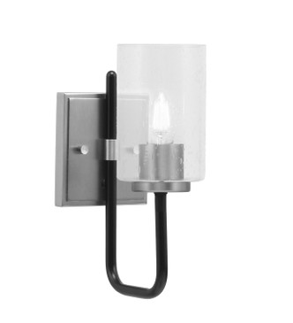 Toltec Lighting - 6221-MBGP-300 - One Light Wall Sconce - Sandia - Matte Black & Graphite