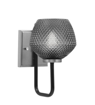 Toltec Lighting - 6221-MBGP-4622 - One Light Wall Sconce - Sandia - Matte Black & Graphite
