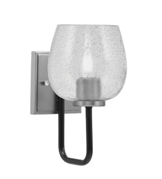 Toltec Lighting - 6221-MBGP-4812 - One Light Wall Sconce - Sandia - Matte Black & Graphite