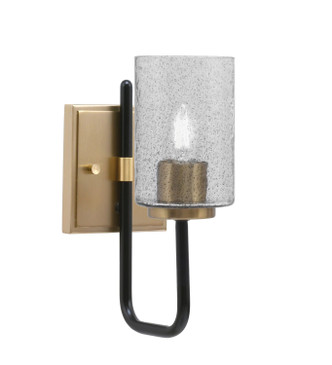 Toltec Lighting - 6221-MBNAB-3002 - One Light Wall Sconce - Sandia - Matte Black & New Age Brass