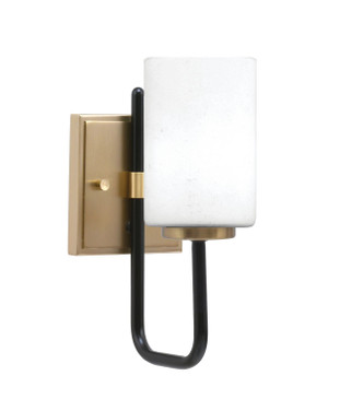 Toltec Lighting - 6221-MBNAB-310 - One Light Wall Sconce - Sandia - Matte Black & New Age Brass