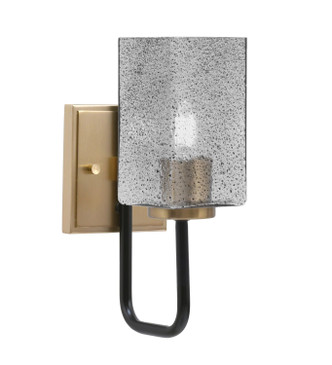 Toltec Lighting - 6221-MBNAB-542 - One Light Wall Sconce - Sandia - Matte Black & New Age Brass