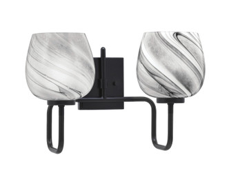 Toltec Lighting - 6222-MB-4819 - Two Light Bath Bar - Sandia - Matte Black