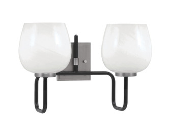 Toltec Lighting - 6222-MBGP-4811 - Two Light Bath Bar - Sandia - Matte Black & Graphite