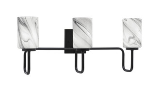 Toltec Lighting - 6223-MB-3009 - Three Light Bath Bar - Sandia - Matte Black