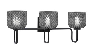 Toltec Lighting - 6223-MB-4612 - Three Light Bath Bar - Sandia - Matte Black