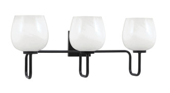 Toltec Lighting - 6223-MB-4811 - Three Light Bath Bar - Sandia - Matte Black